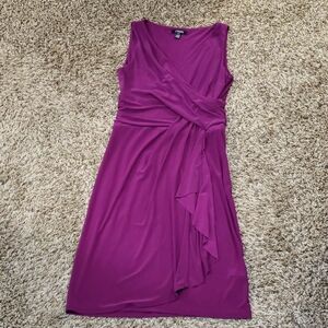 Chaps Magenta Asymmetrical Dress